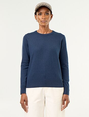 Maglione girocollo in maglia fine