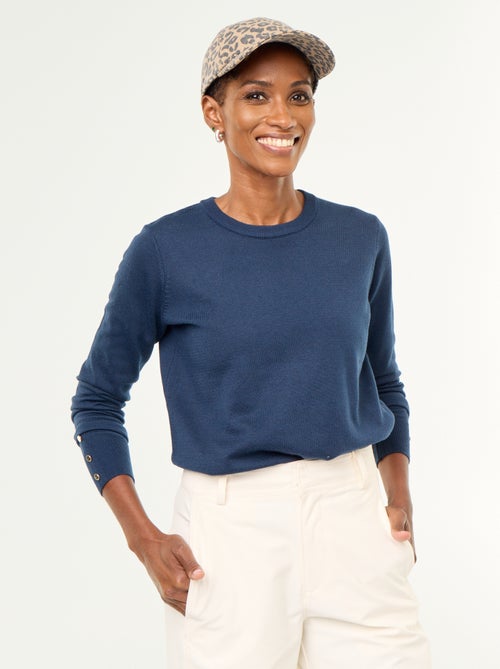 Maglione girocollo in maglia fine - Kiabi Maglione girocollo in maglia fine - Kiabi