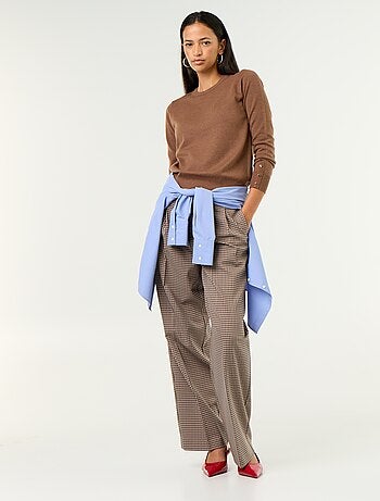 Maglione girocollo in maglia fine