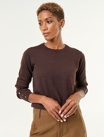 Maglione girocollo in maglia fine