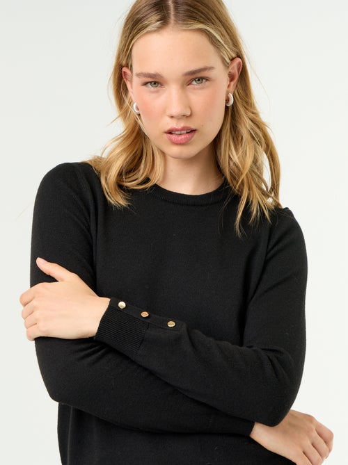 Maglione girocollo in maglia fine - Kiabi Maglione girocollo in maglia fine - Kiabi
