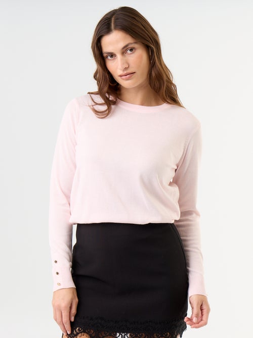 Maglione girocollo in maglia fine - Kiabi