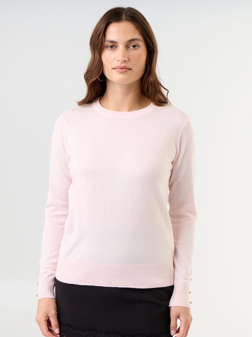 Maglione girocollo in maglia fine - Kiabi