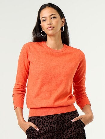 Maglione girocollo in maglia fine