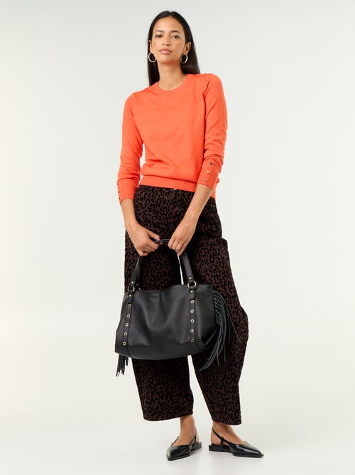 Maglione girocollo in maglia fine - Kiabi