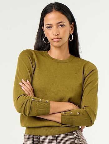 Maglione girocollo in maglia fine