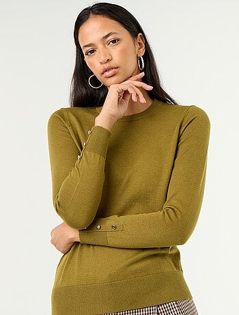 Maglione girocollo in maglia fine
