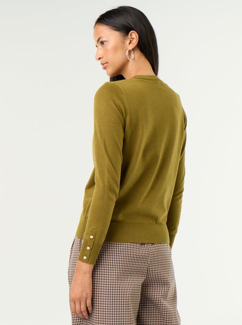 Maglione girocollo in maglia fine - Kiabi Maglione girocollo in maglia fine - Kiabi