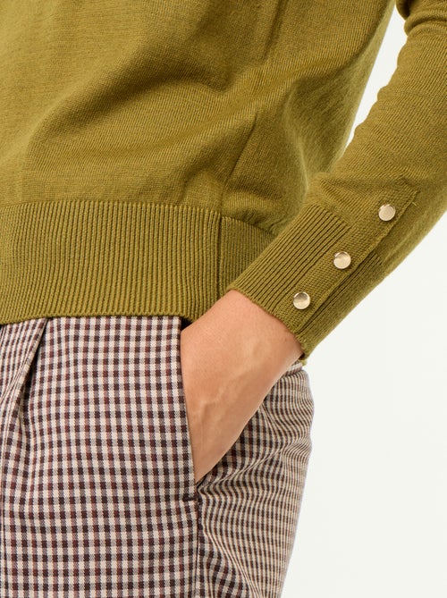Maglione girocollo in maglia fine - Kiabi Maglione girocollo in maglia fine - Kiabi