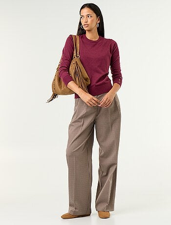 Maglione girocollo in maglia fine