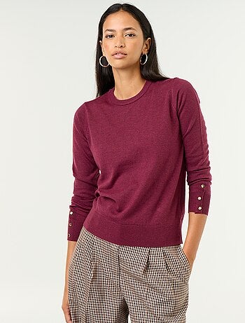 Maglione girocollo in maglia fine