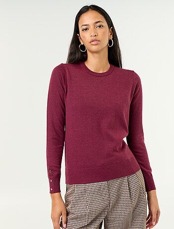 Maglione girocollo in maglia fine