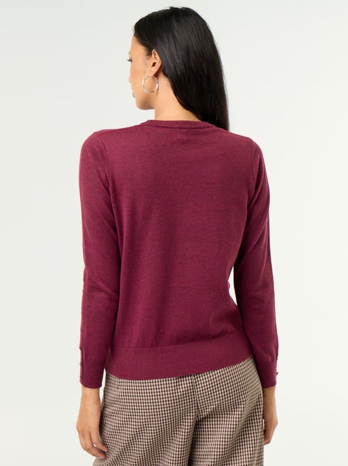 Maglione girocollo in maglia fine - Kiabi Maglione girocollo in maglia fine - Kiabi