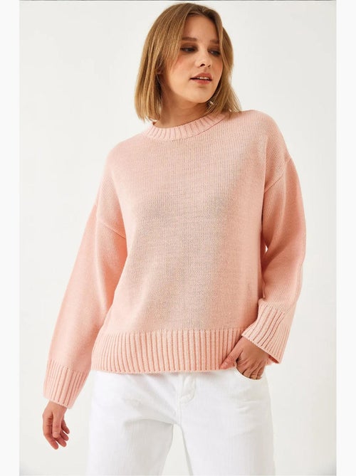 Maglione girocollo in maglia lucci - Kiabi