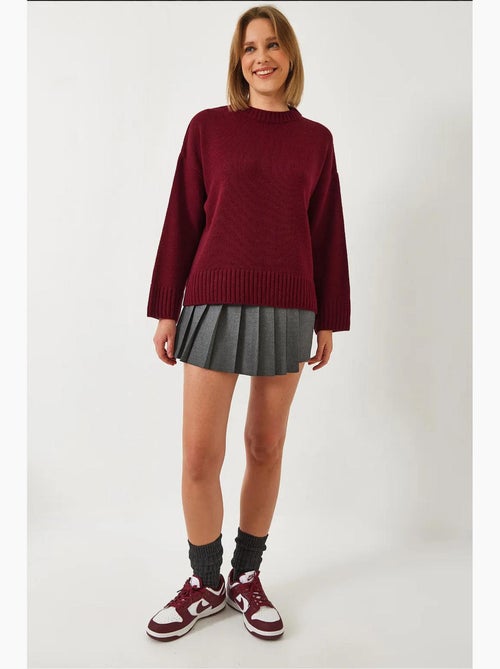 Maglione girocollo in maglia lucci - Kiabi