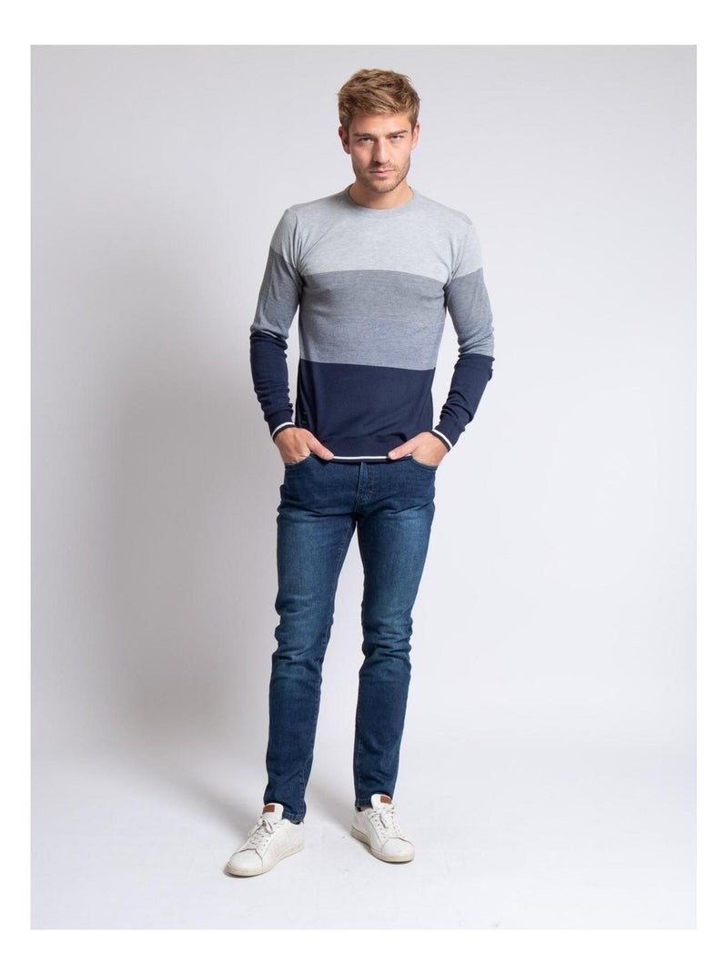 Maglione girocollo LOSANGE Grigio - Kiabi