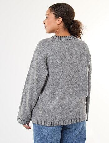Maglione girocollo 'Only carmakoma' tinta unita