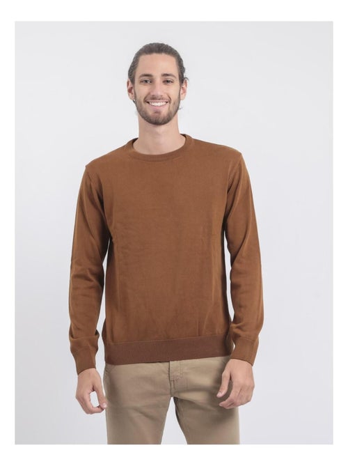 Maglione girocollo puro cotone LADARKO - Kiabi