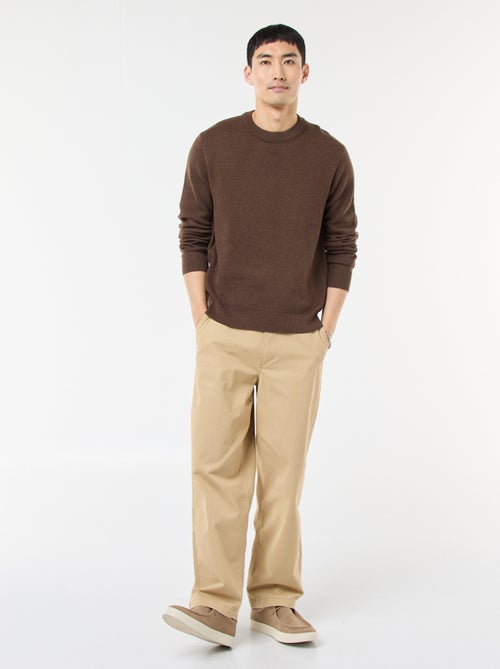 Maglione girocollo tinta unita - Kiabi Maglione girocollo tinta unita - Kiabi