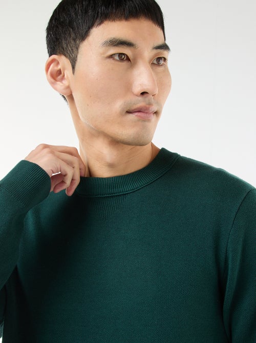 Maglione girocollo tinta unita - Kiabi Maglione girocollo tinta unita - Kiabi