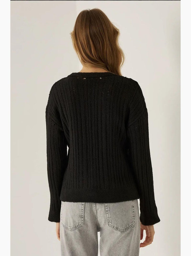 Maglione girocollo vestibilità rilassata hiccup Nero - Kiabi