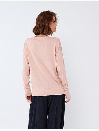 Maglione henley con scollo, mo fashion