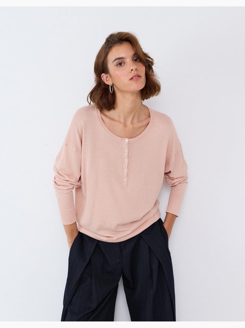 Maglione henley con scollo, mo fashion - Kiabi