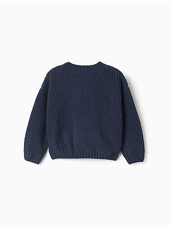 Maglione in chenille con spalle scese
