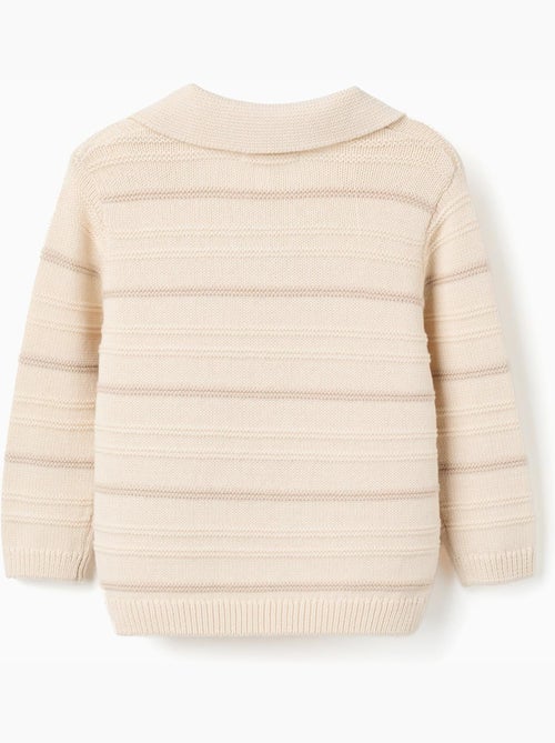 Maglione in cotone con collo polo - Kiabi