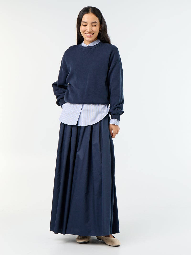 Maglione in cotone spesso Blu - Kiabi