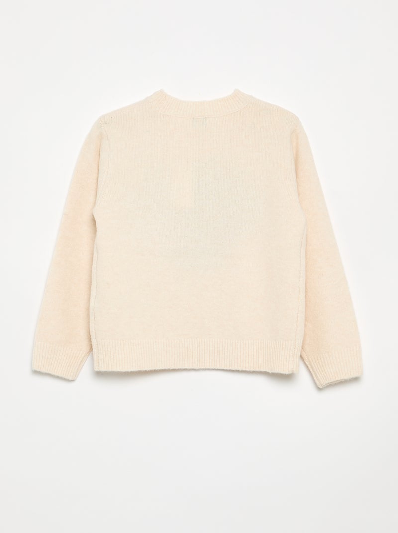 Maglione in jacquard 'Natale' Beige - Kiabi