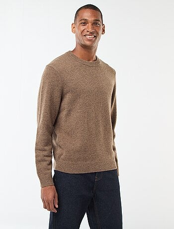 Pullover in lana a girocollo