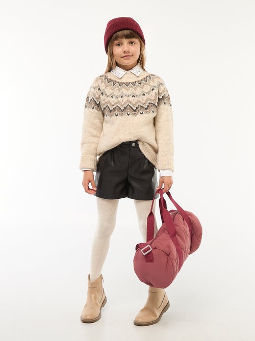 Maglione in lana con motivo jacquard - Kiabi