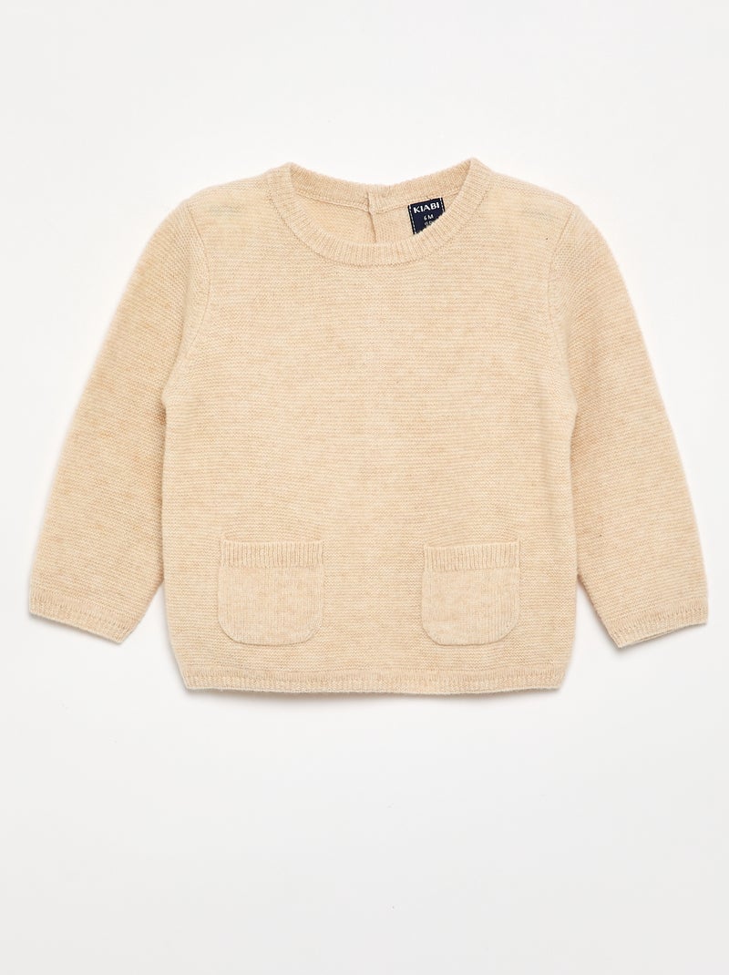 Maglione in lana e cashmere Beige - Kiabi