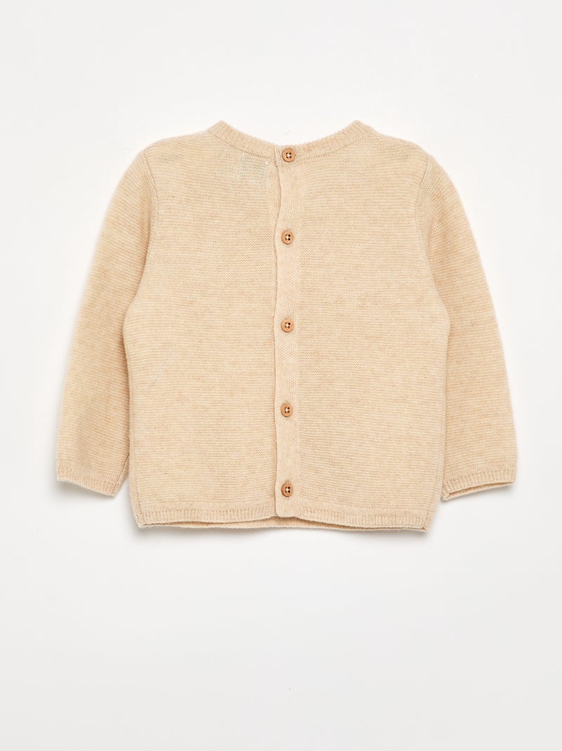 Maglione in lana e cashmere Beige - Kiabi