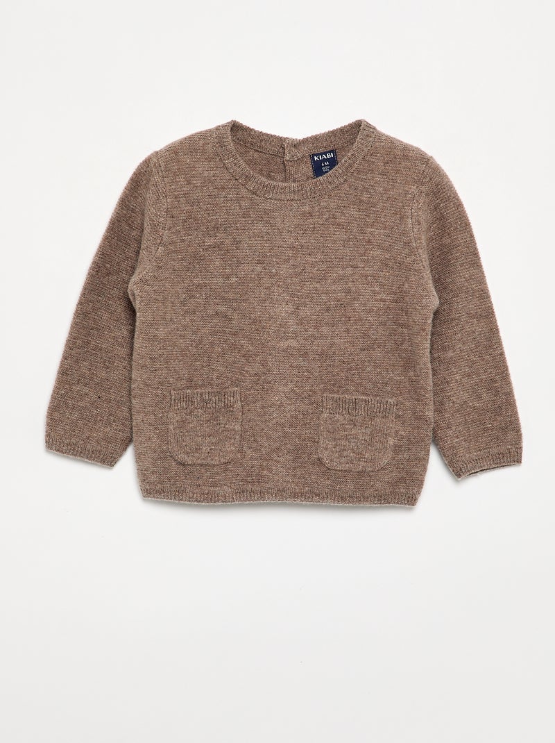 Maglione in lana e cashmere Marrone - Kiabi