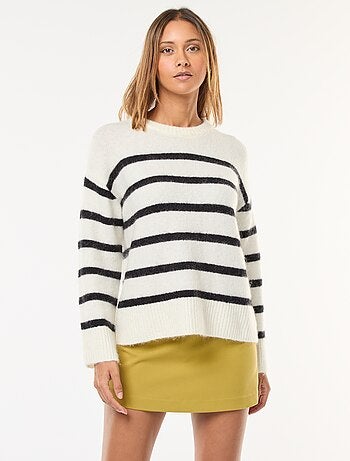 Maglione in lana e mohair