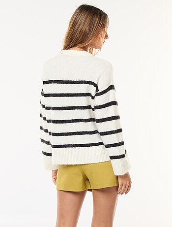 Maglione in lana e mohair
