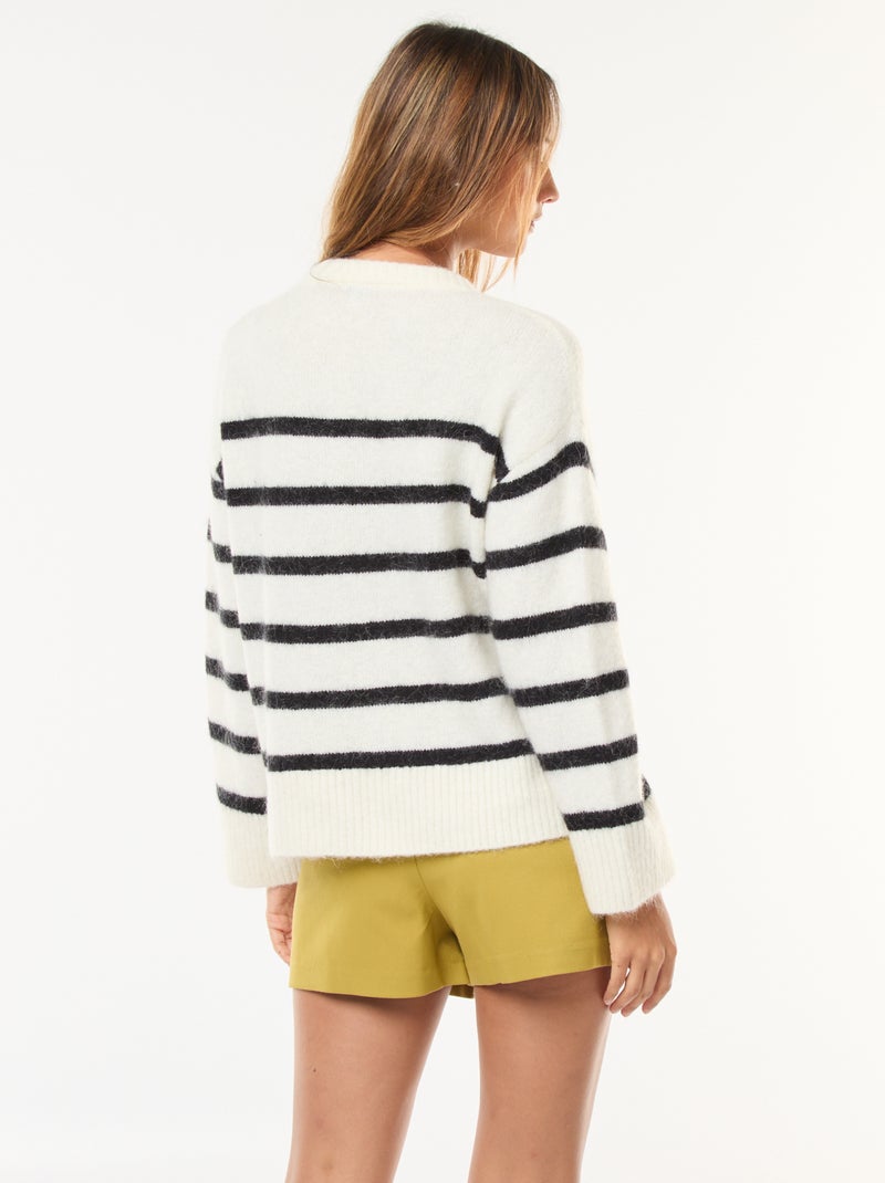 Maglione in lana e mohair Bianco - Kiabi
