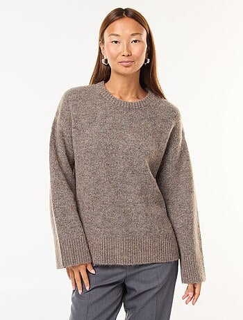 Maglione in lana e mohair