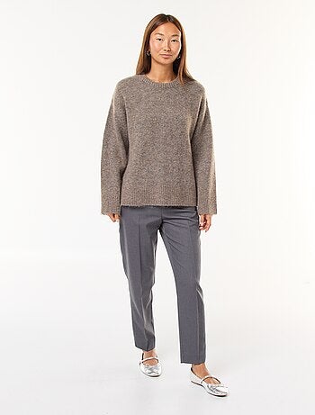 Maglione in lana e mohair