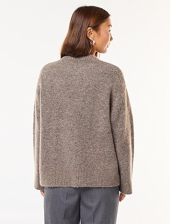 Maglione in lana e mohair