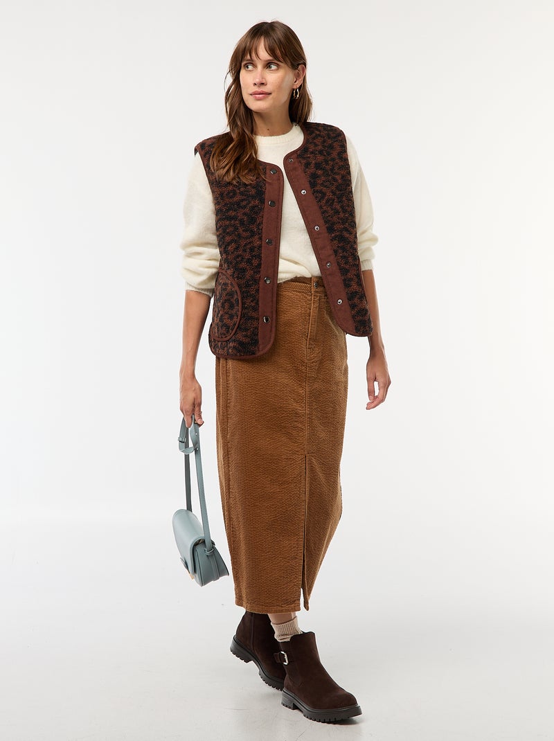 Maglione in lana e mohair misto Beige - Kiabi