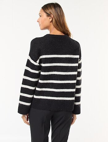 Maglione in lana e mohair