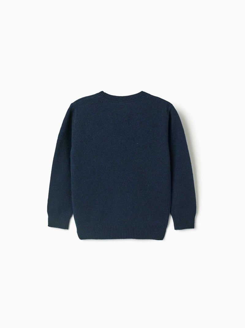 Maglione in lana mista b&s Blu scuro - Kiabi