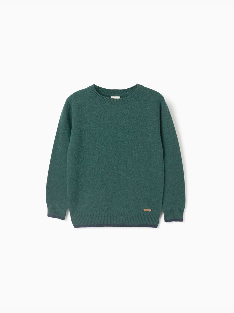 Maglione in lana mista b&s Verde scuro - Kiabi