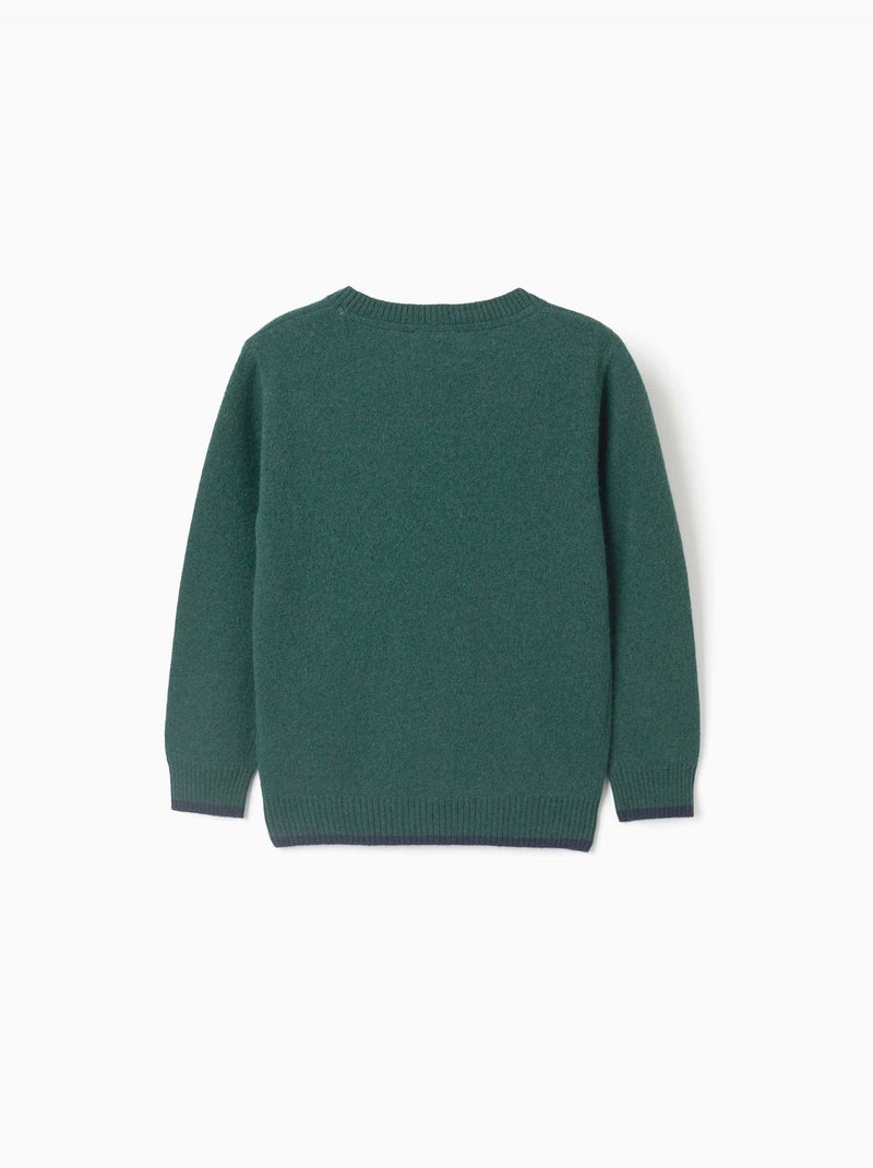 Maglione in lana mista b&s Verde scuro - Kiabi