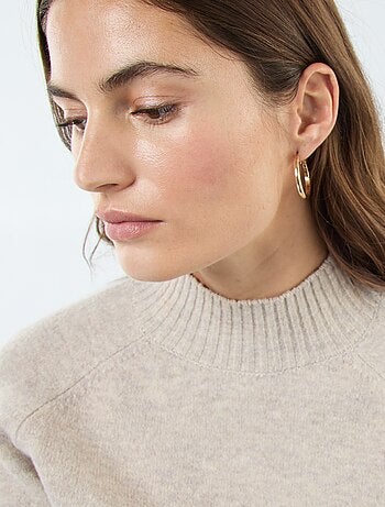 Maglione in maglia a collo alto