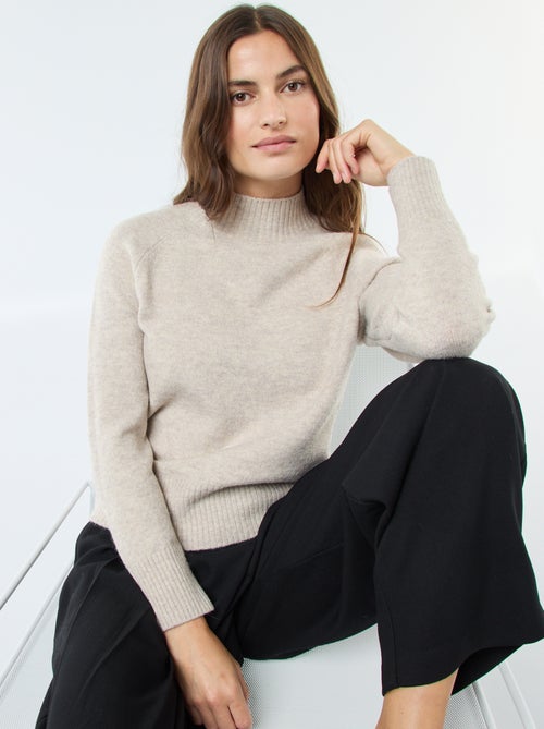 Maglione in maglia a collo alto - Kiabi