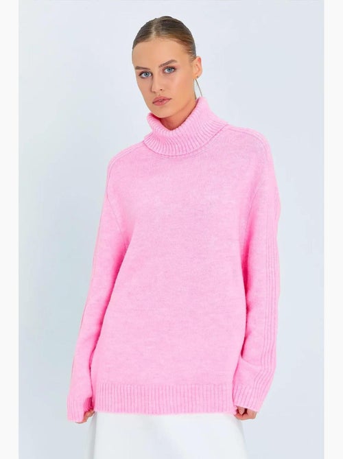 Maglione in maglia a collo alto dalla vestibilità ampia mixray - Kiabi